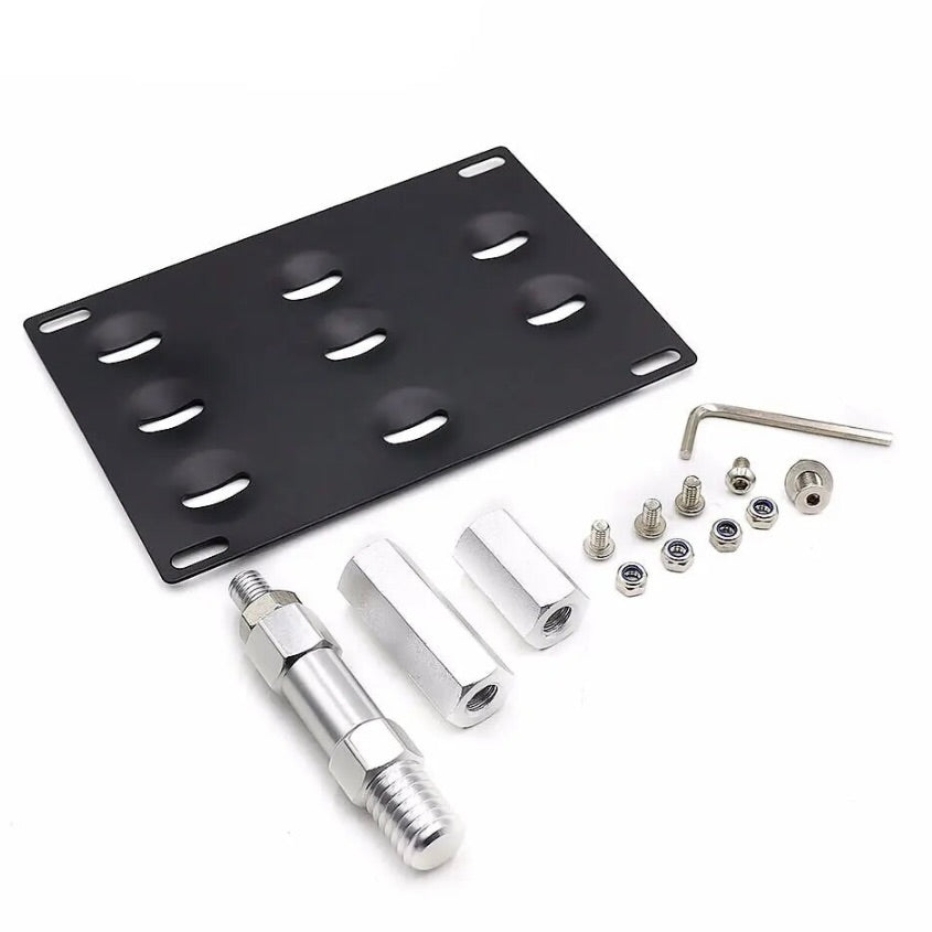 BMW 3 series front bumper license plate tow hook mount