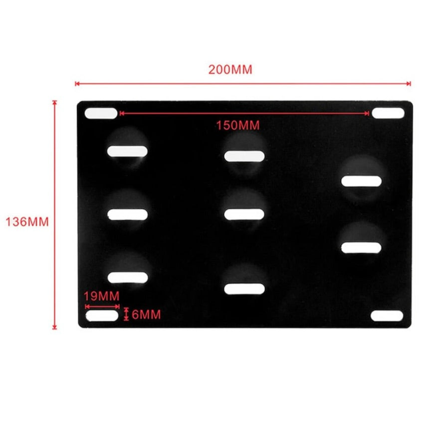 BMW 3 series front bumper license plate tow hook mount
