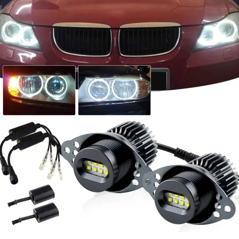 BMW E90 E92 white angel eye bulbs