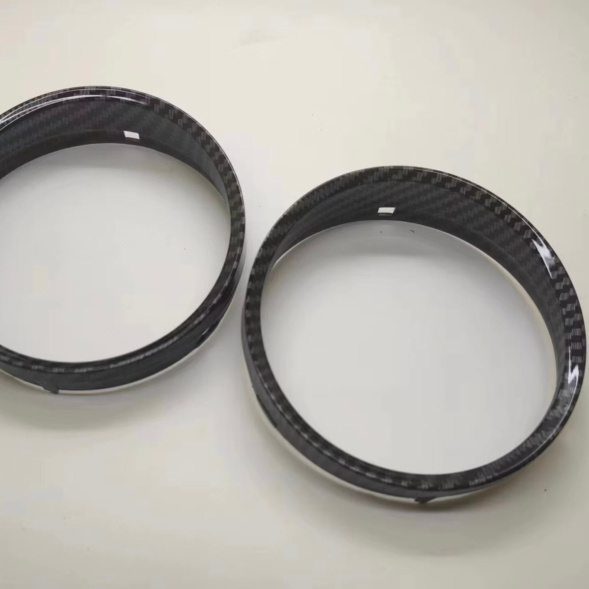 BMW 5 Series Carbon Fiber Pattern M5 Style Gauge Cluster Bezel Rings ...