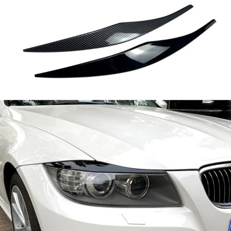 BMW 3 Series Headlight Eyelid Eyebrow Covers (2009-2012)| LCI E90 328i 335i