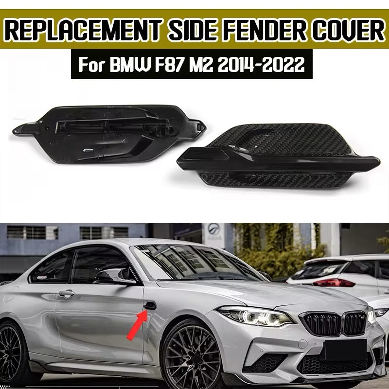 BMW M2 Real Carbon Fiber Fender Vent Cover Upgrade | F87 M2 2014-2022