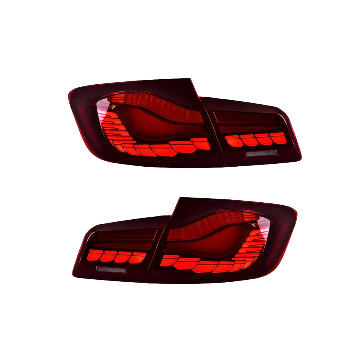 BMW 5 Series F10/F18 OLED GTS Style Dragon Scale Taillights | Fits 528i 530i 535i 540i 545i M5