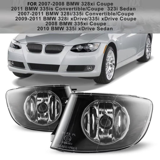 BMW 3 Series Coupe / Convertible Non M-Sport Front Bumper Fog Light Assembly Pair | E92 E93 | 328i 330i 335i