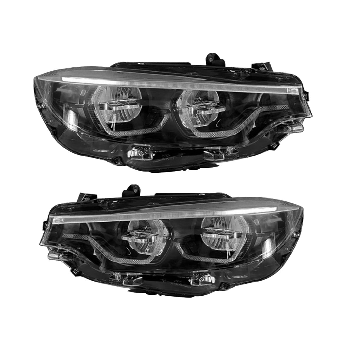 BMW 4 Series Coupe 'Lynx' Halo Headlight Assemblies (OEM+) | F32 428i 430i 435i 440i | F-Chassis 2013-2017