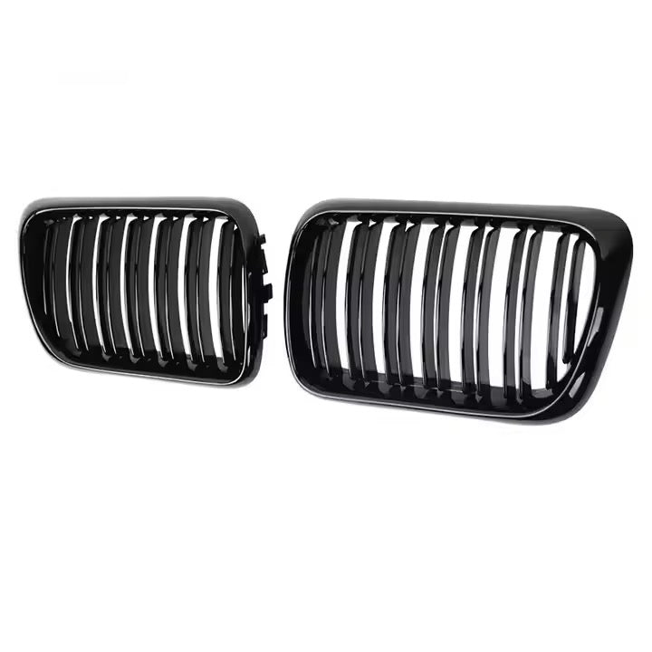 BMW 3 Series E36 Gloss Black Kidney Grilles (1996-1999) | LCI & M3 Models