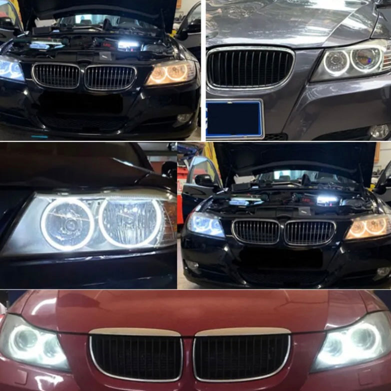 bmw 3 series white led halo bulbs