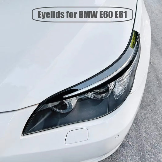 BMW 5 Series Headlight Eyebrow Covers | E60 E61 520i 525i 530i 540i 545i 550i M5 2003-2010