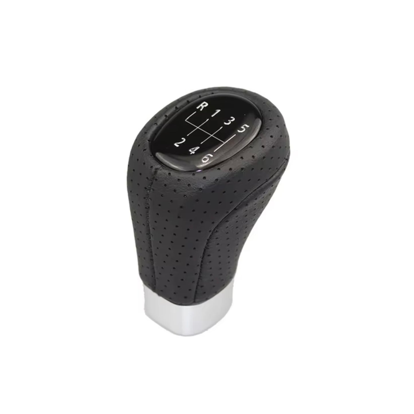 BMW 1 3 5 6 Series 6-Speed Manual Transmission Perforated Leather Gear Shift Knob | Fits E30 E32 E34 E36 E38 E39 E46 E53 E60 E63 E83 E84 E90 E91 E92