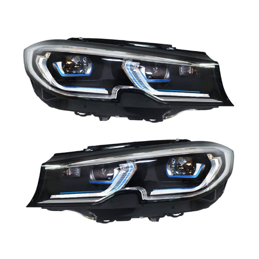 BMW 3 Series Upgraded LED Laser Headlight Assemblies (OEM+) | G20 G28 G80 320i 330i M340i M3 | 2018-2022 G-Chassis