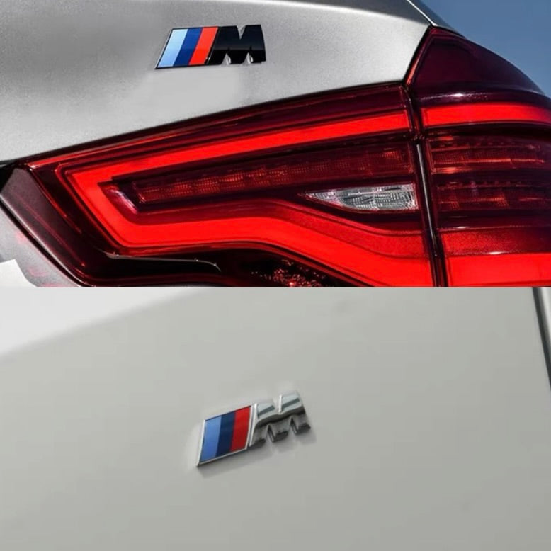 BMW Replacement 'M' Gloss Silver Trunk Emblem Badge (OEM+) | E90 E92