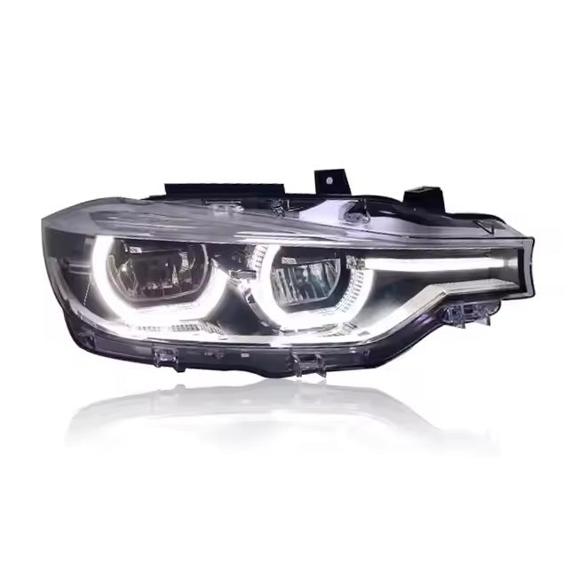 BMW 3 Series Sedan Upgraded Hex Halo LED Headlight Assemblies | F30 F35 328i 330i 335i 340i | F-Chassis 2012-2018