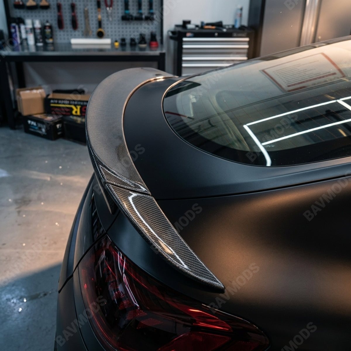 Mercedes-Benz W167 GLE Coupe / SUV Real Carbon Fiber Rear Trunk Spoile ...
