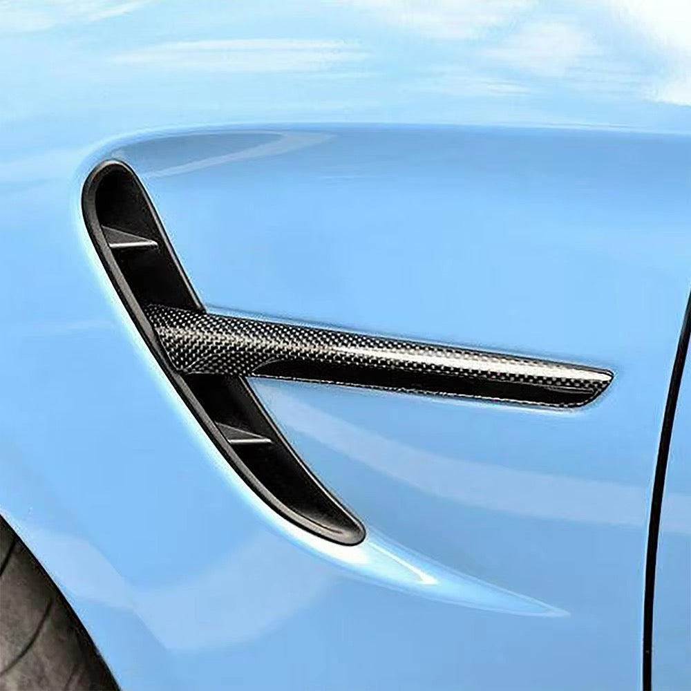 BMW F80 M3/F82 M4 Real Dry Carbon Fiber Fender Vent Trim – Premium Upgrade for Enhanced Styling & Performance |