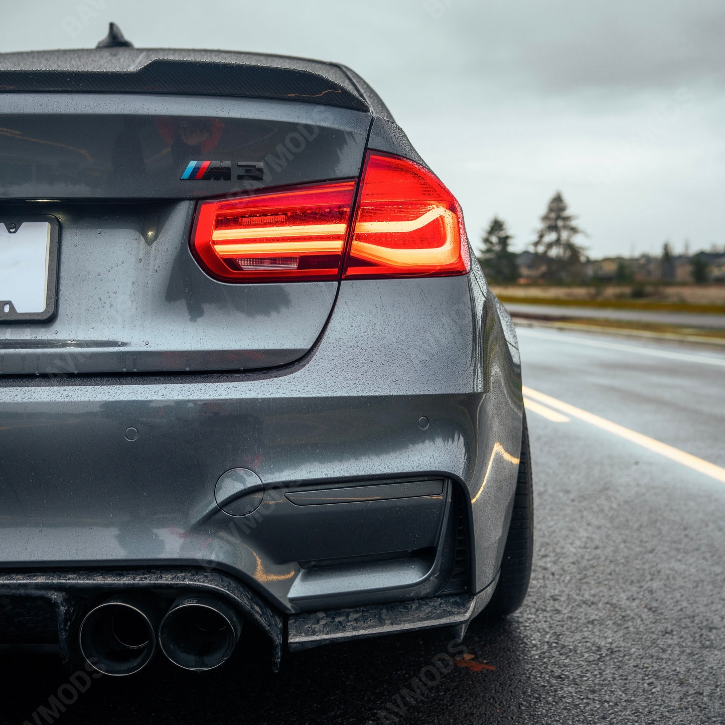 BMW F80 M3 / F82 F83 M4 ‘VORTEX’ Rear Diffuser – Real Forged Carbon Fiber