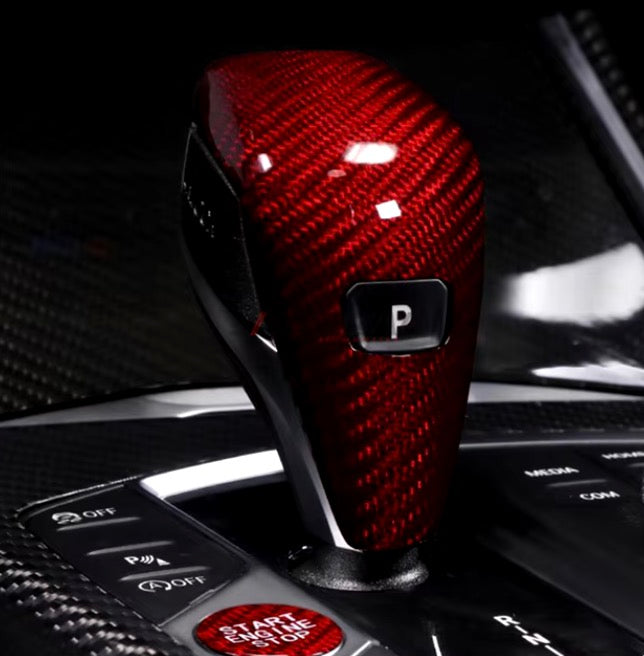 BMW 2 Series Real Carbon Fiber Gear Shiftknob Trim Cover | G42 220D 220I 230I M240I | G Chassis