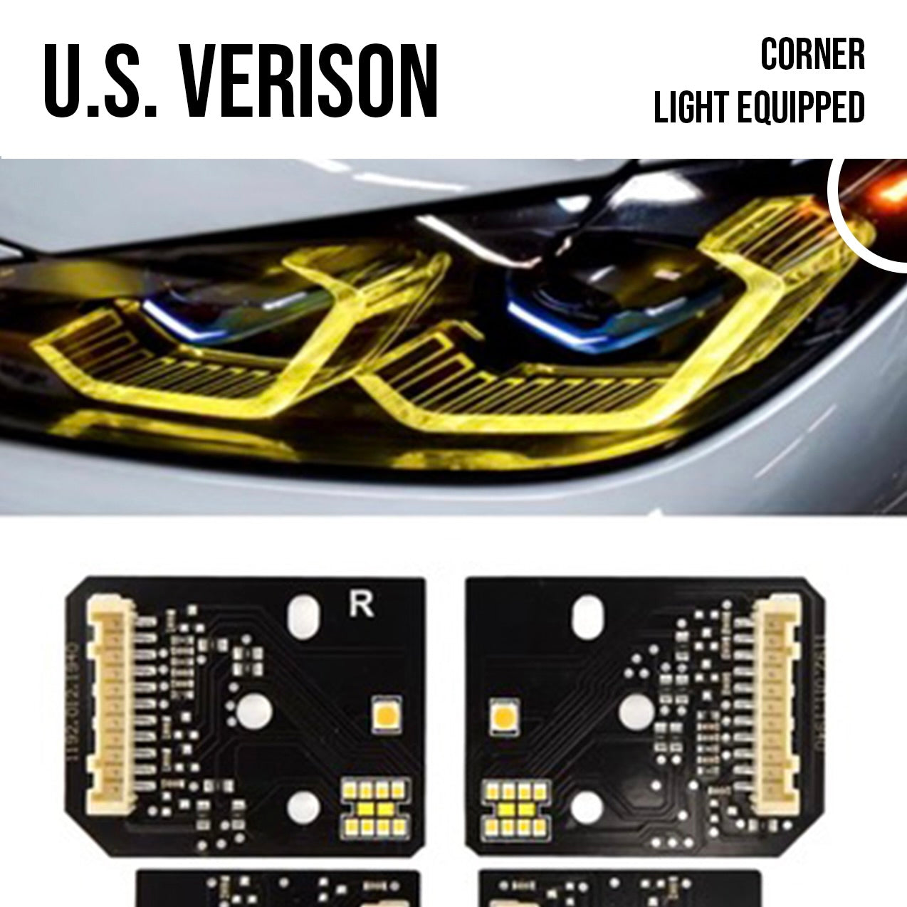 BMW 3 4 Series ‘Laserlight’ Yellow DRL Headlight Module (2021-2026) | G80 M3 G82 G83 M4 G22 G23 G26 US & EU Spec | G Chassis