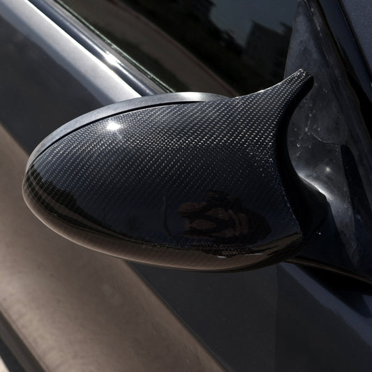 BMW 1 3 Series M-Style Real Carbon Fiber Mirror Caps | E81 E82 E87 E88 E90 E91 E92 E93 128i 135i 328i 330i 335i