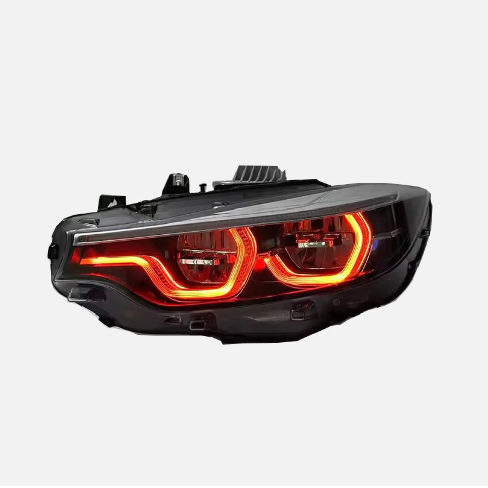 BMW F32/F33/F36 4 Series Tri-Color Switchback Headlight Assemblies