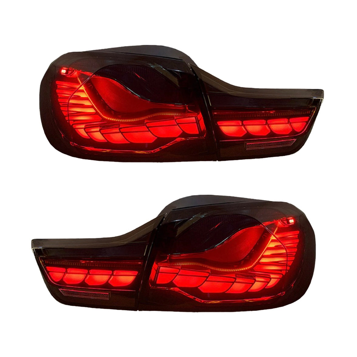 Luces traseras secuenciales BMW F3X F8X OLED GTS estilo Dragon Scale