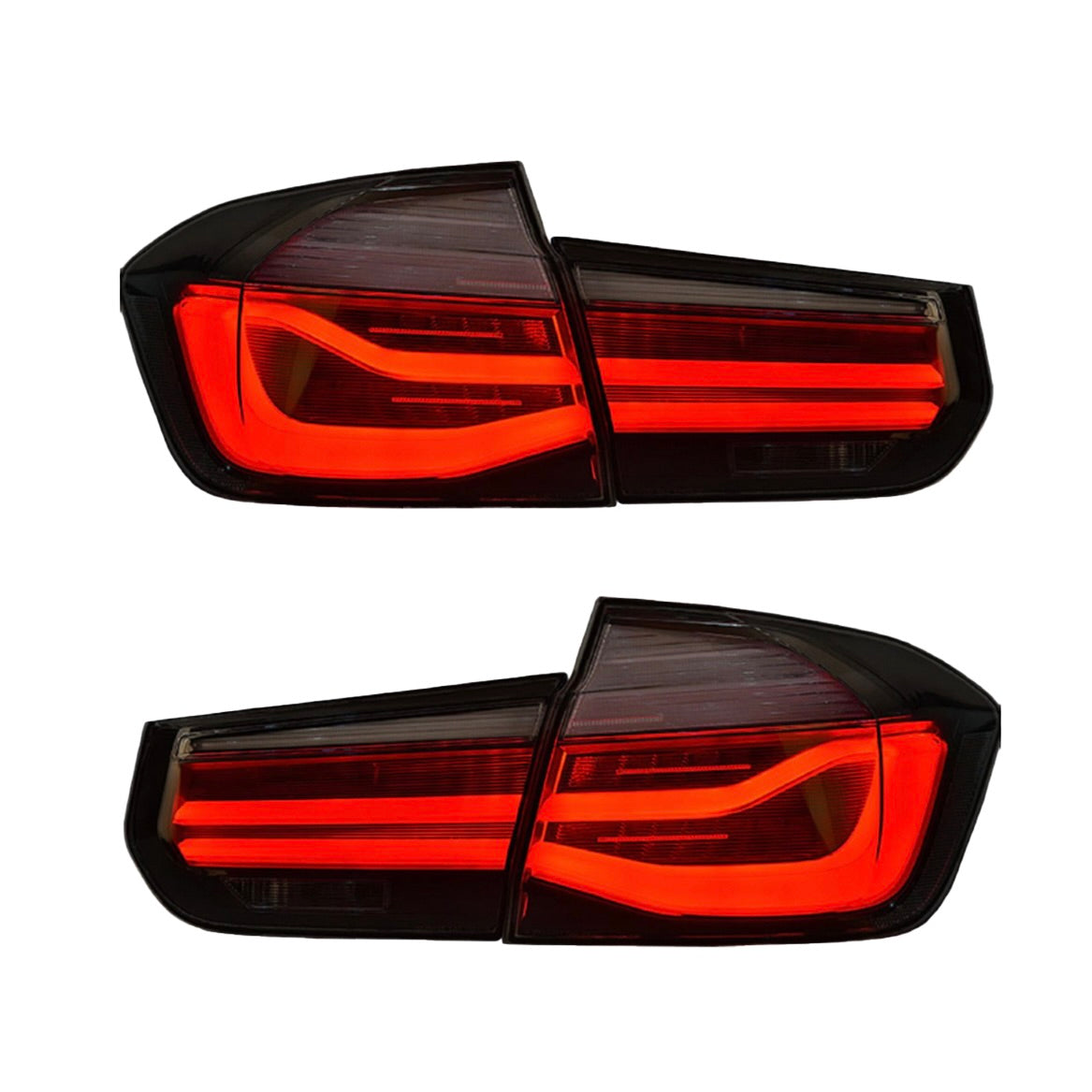 BMW 3 Series Upgraded LCI Style OLED Taillight Assemblies | F30 F35 F80 328i 330i 335i M340i