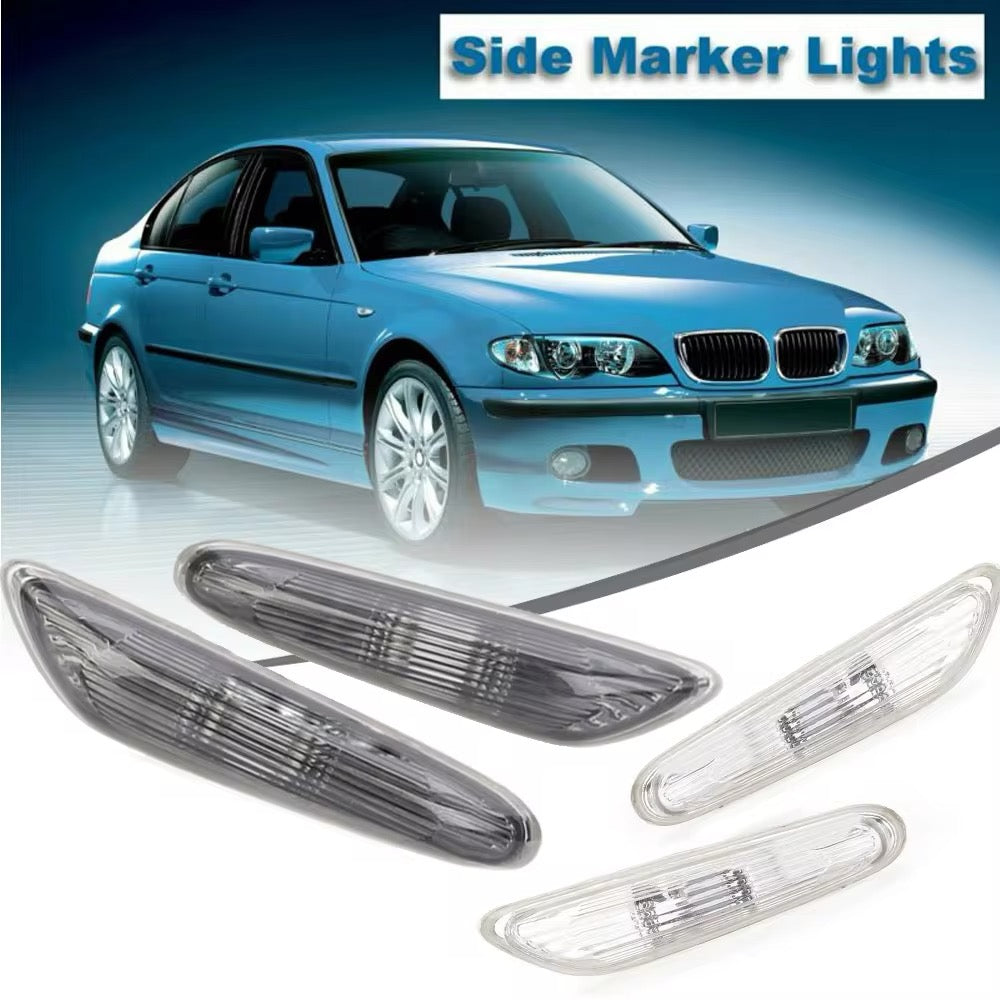 BMW 3-Series Replacement Side Marker Turn Signal Assemblies (2-Pack) | E46 Sedan/Wagon Facelift 2002-2005 | 325i 328i 330i