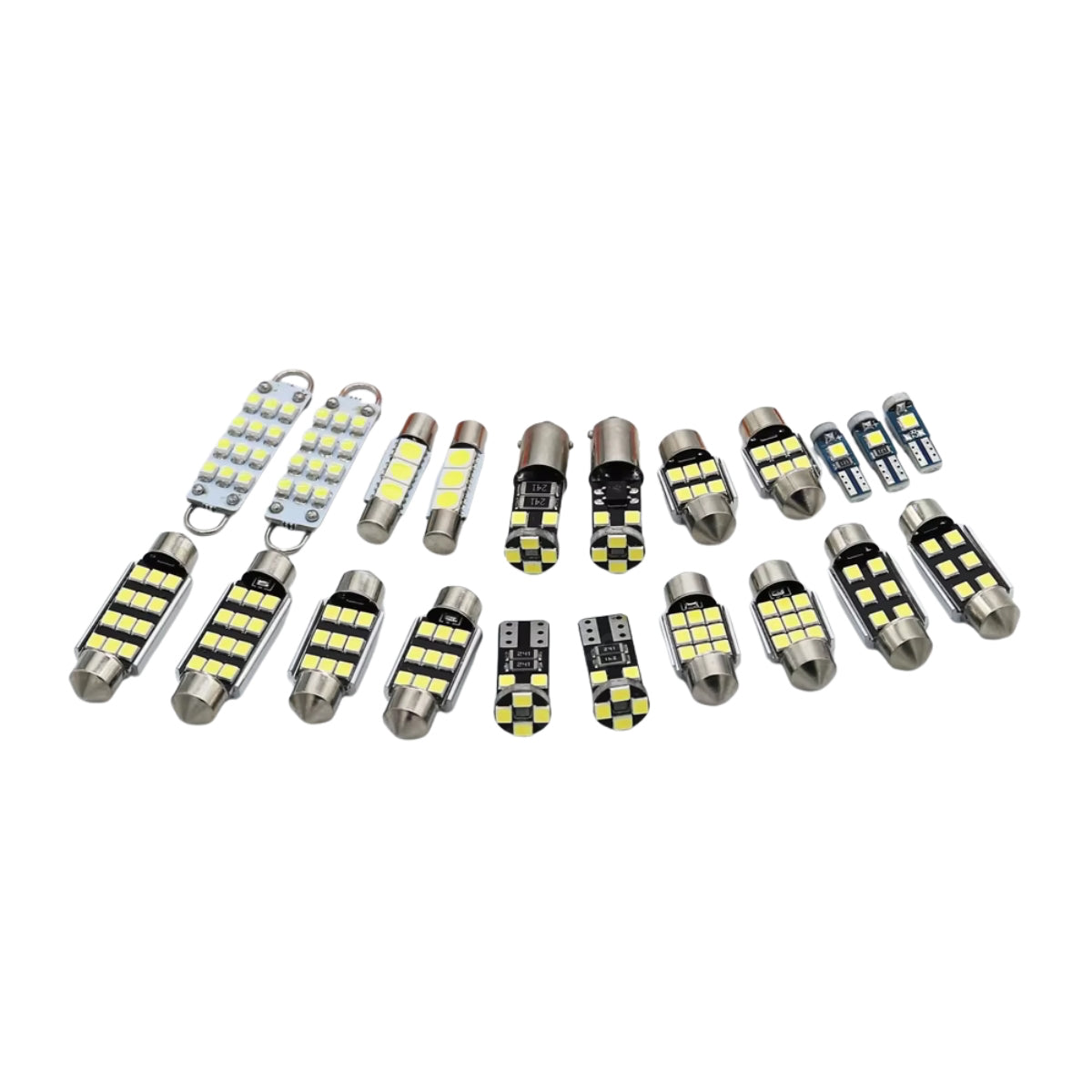 BMW E9X 3 Series Full Interior LED Light Kit – Complete 6000K White Bulb Replacement Set, Error-Free OEM+ Cabin Lighting Upgrade - Fits Various Models Including E81 E82 E87 E88 E46 E90 E91 E92 E93 E60 E61 328i 330i 335i M3 and More