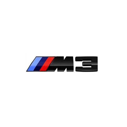 BMW M3 Gloss Black Trunk Emblem Badge | F80