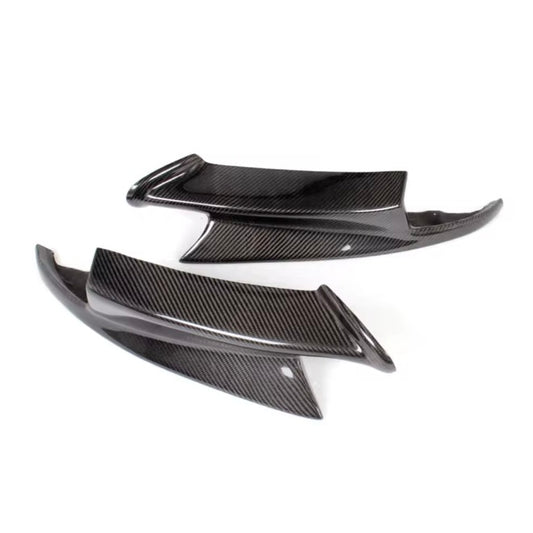 BMW E9X M3 Carbon Fiber Front Bumper Splitters | Real Carbon Fiber Covers for E90, E92, E93 M3