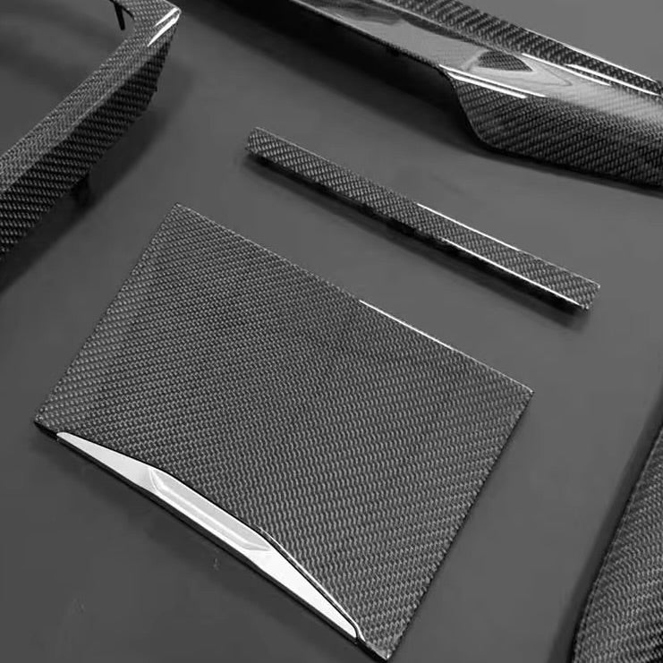 BMW G-Series 8-Piece Authentic Carbon Fiber Interior Trim Set | BMW G20 G21 320 330 340 G80 G22 G82 M3 M4 G87 M2 G42 I4