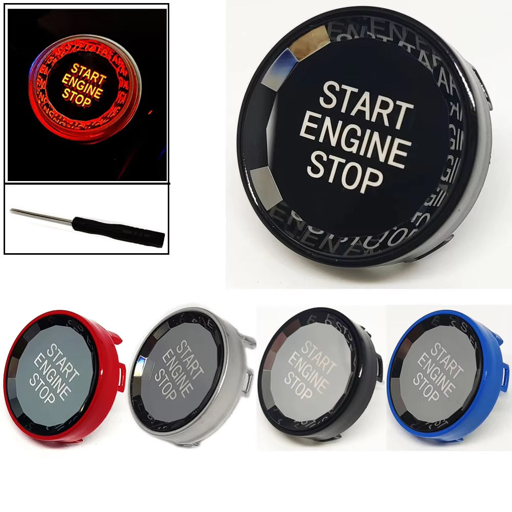 BMW 1 3 5 Series Upgraded Crystal Push Start Button | E70 E82 E87 E88 E90 E91 E92 E93 E60 E61 X1 X5 E70 X6 E71 Z4 E89