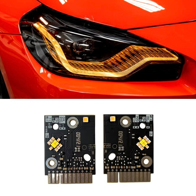 BMW 2 Series Amber LED Daytime Running Light Headlight Modules | G42 M240i and G87 M2