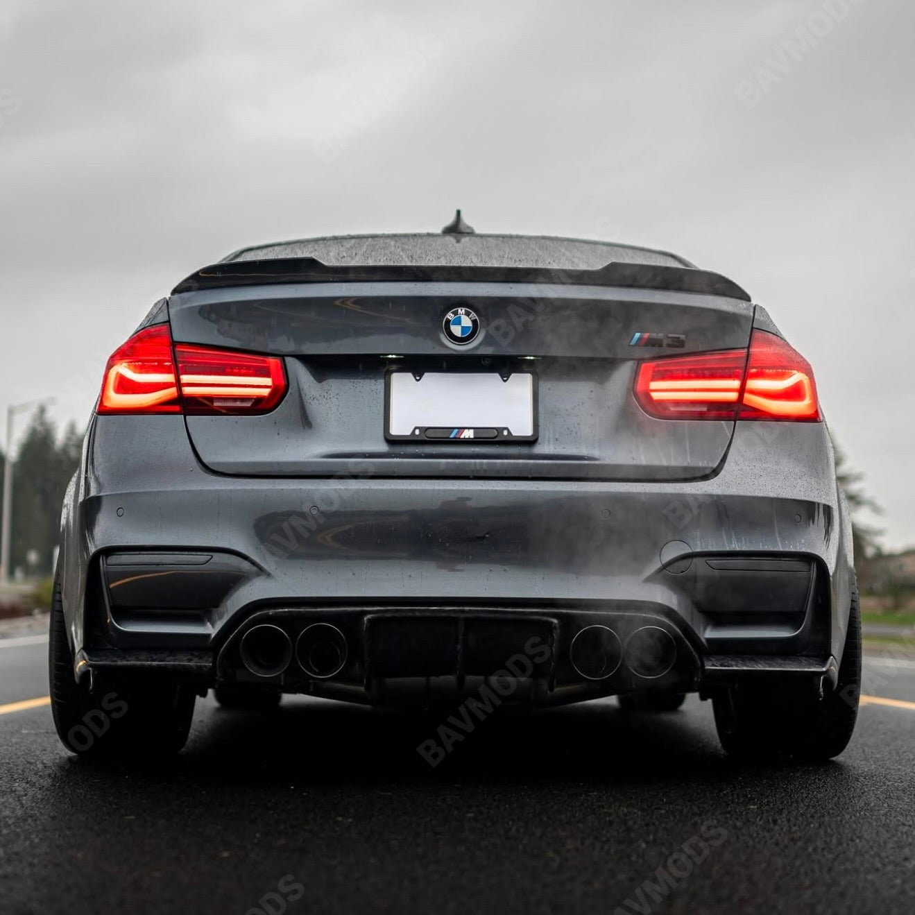 BMW F80 M3 / F82 F83 M4 ‘VORTEX’ Rear Diffuser – Real Forged Carbon Fiber