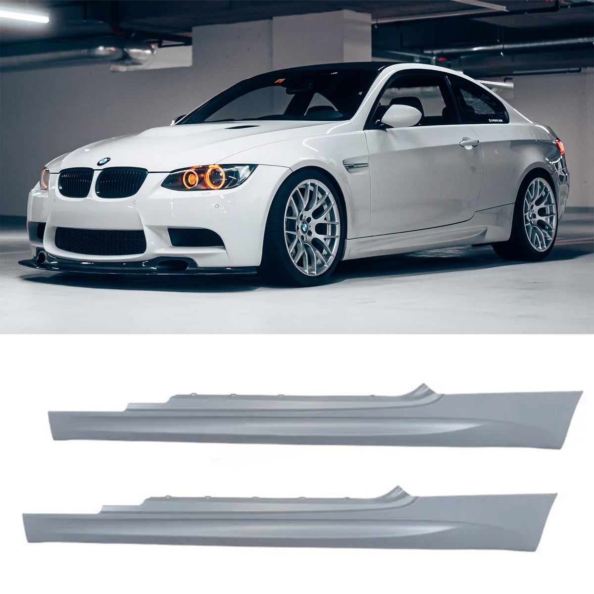 E92 Side BMW E90/E92/E93 3 Series M3-Style Side Skirts Rocker Panels | 328i 335 ...