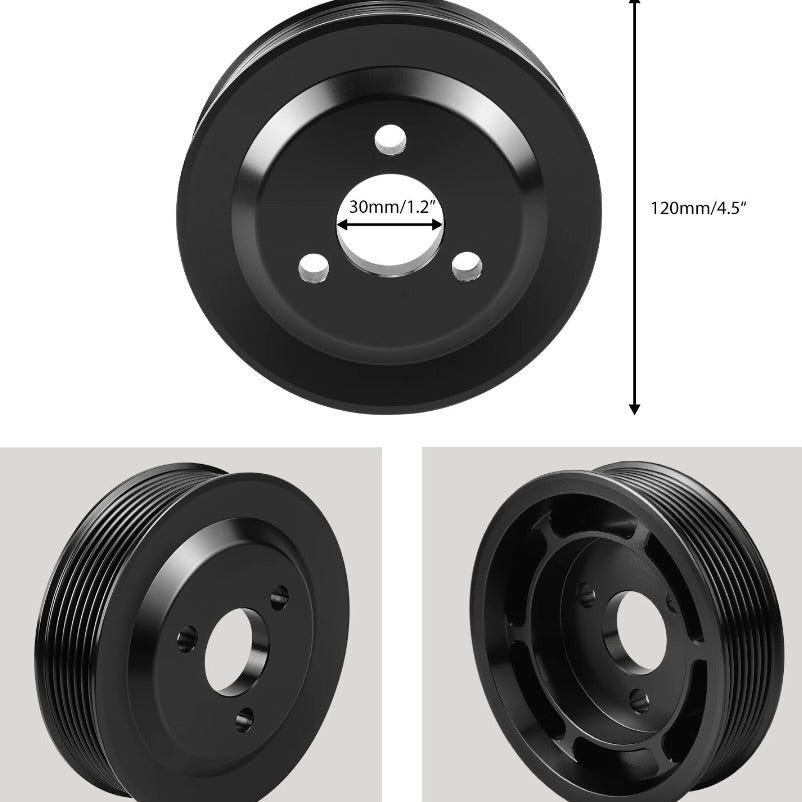 heavy duty power steering pulley