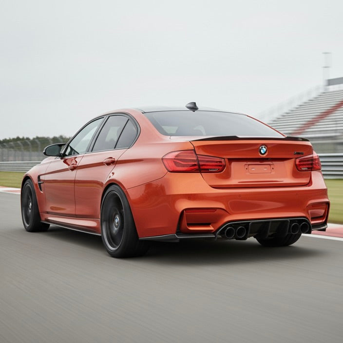BMW F80 M3 / F82 F83 M4 ‘VORTEX’ Real Twill Carbon Fiber Rear Bumper D ...