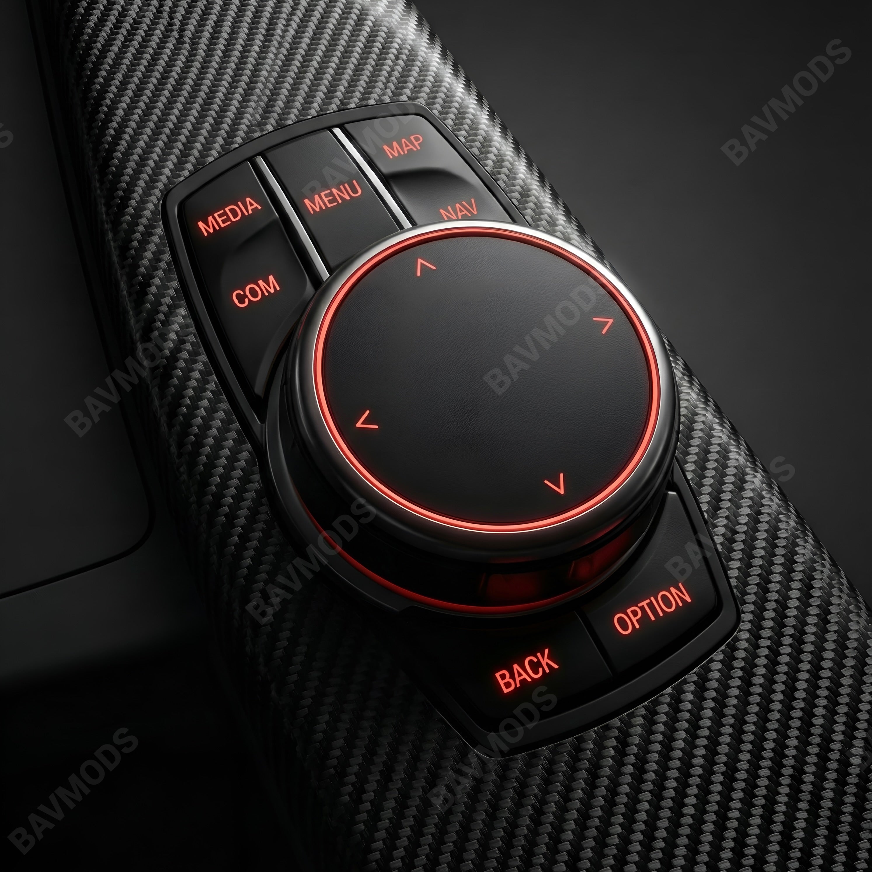 Upgraded Replacement BMW CIC iDrive Button and Knob Cover Set