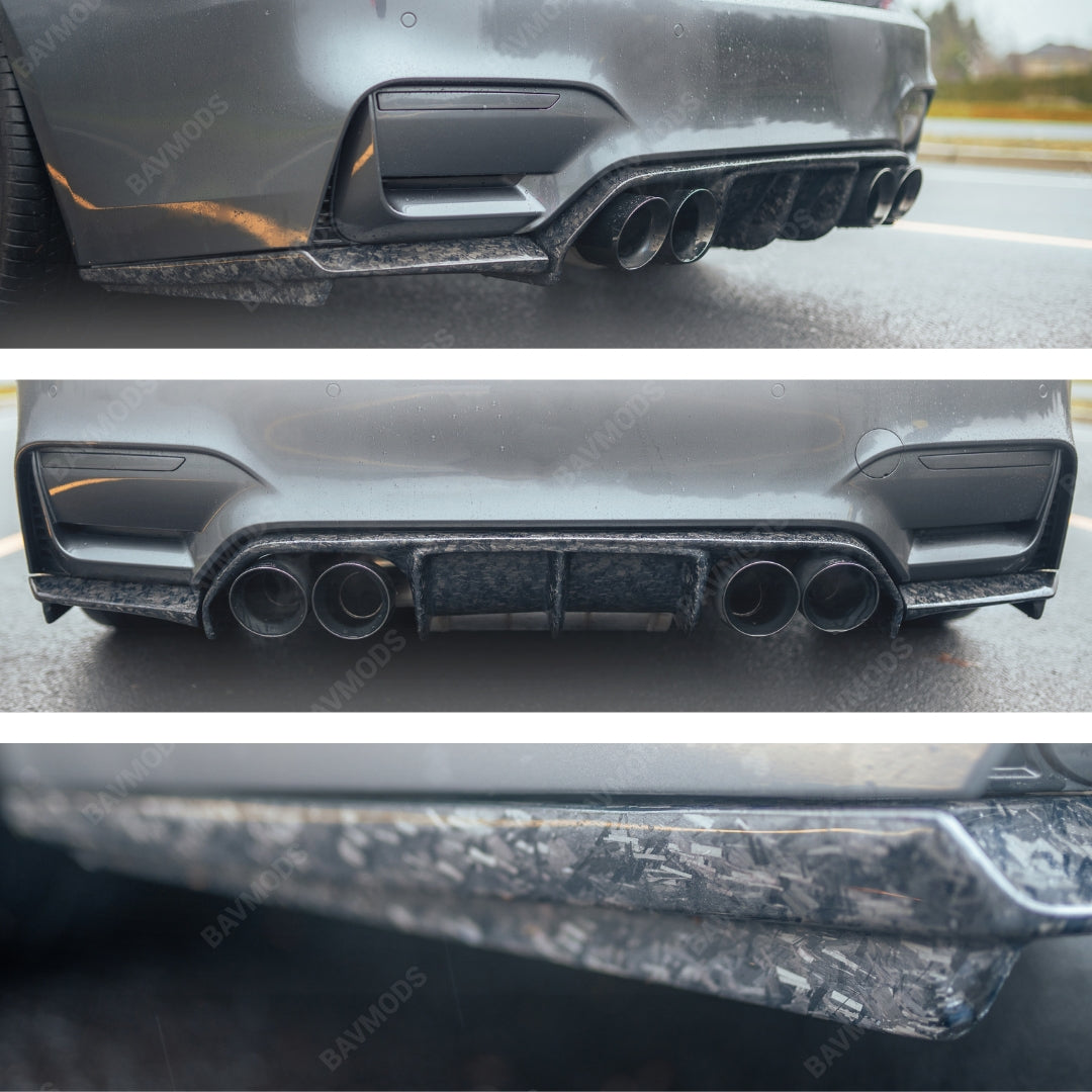 BMW F80 M3 / F82 F83 M4 ‘VORTEX’ Rear Diffuser – Real Forged Carbon Fiber