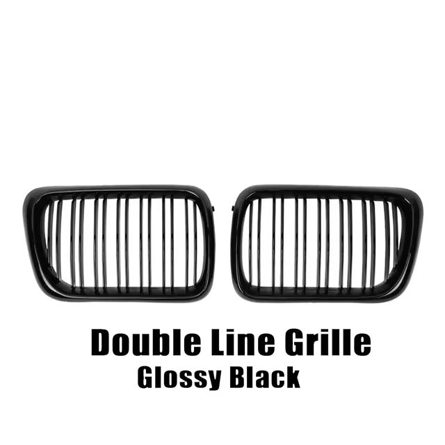 BMW 3 Series E36 Gloss Black Kidney Grilles (1996-1999) | LCI & M3 Models