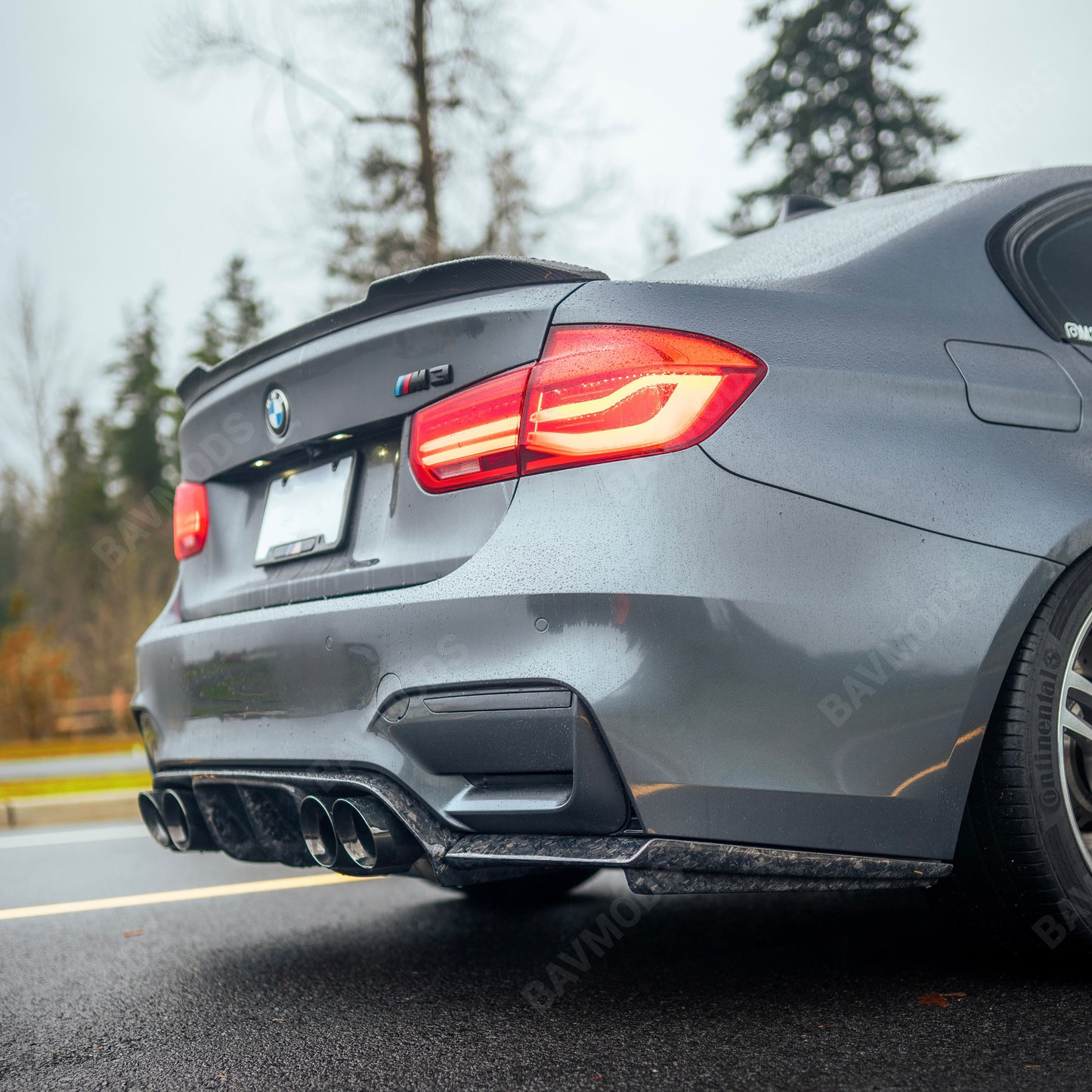 BMW F80 M3 / F82 F83 M4 ‘VORTEX’ Rear Diffuser – Real Forged Carbon Fiber