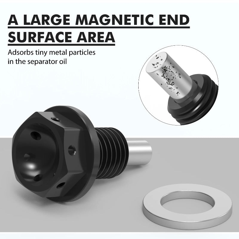 BMW Magnetic Engine Oil Pan Drain Plug V2 (M12x1.5) | E90 E92 E93 328i 335i