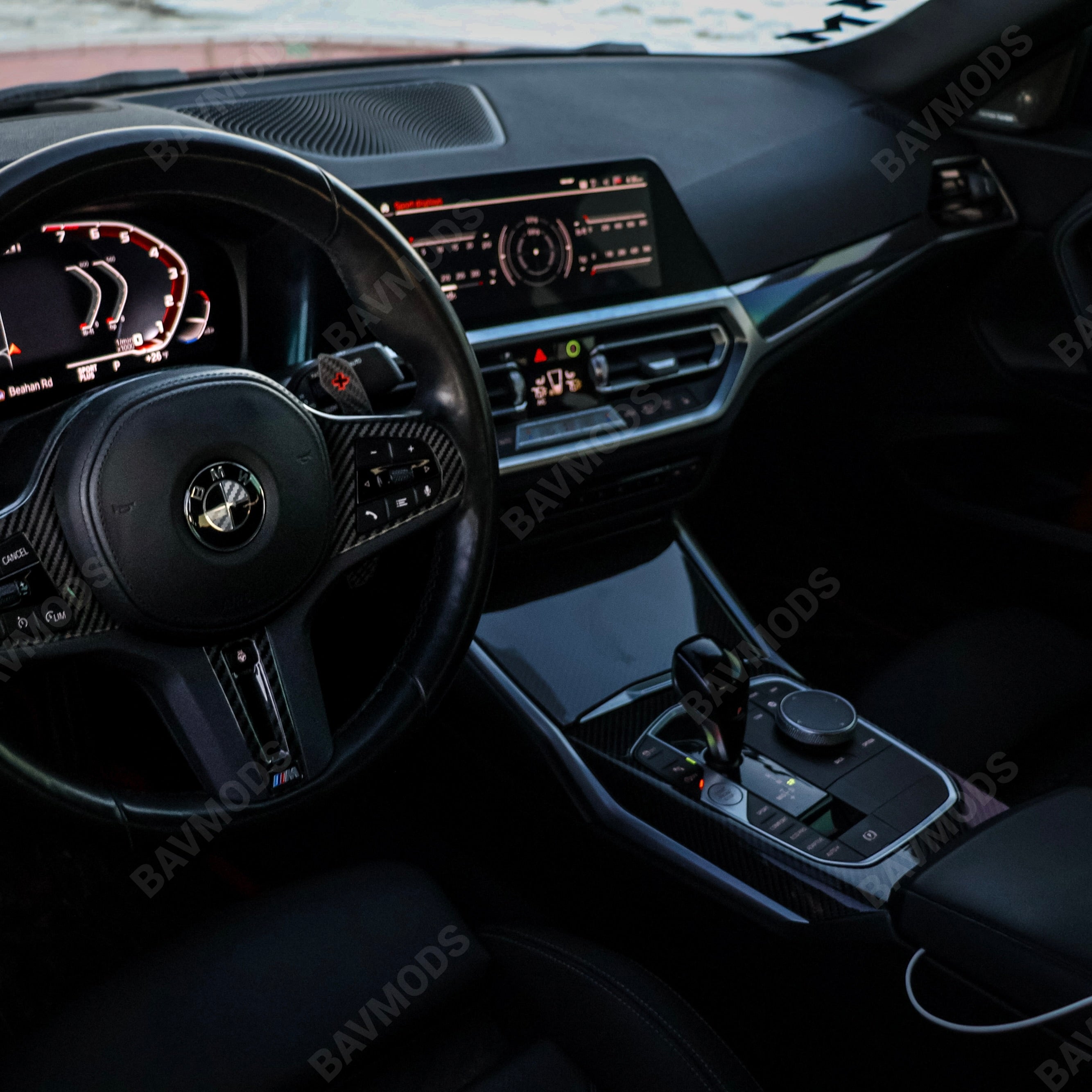 BMW 2 Series Authentic Carbon Fiber Interior Trim Set (ID8 iDrive