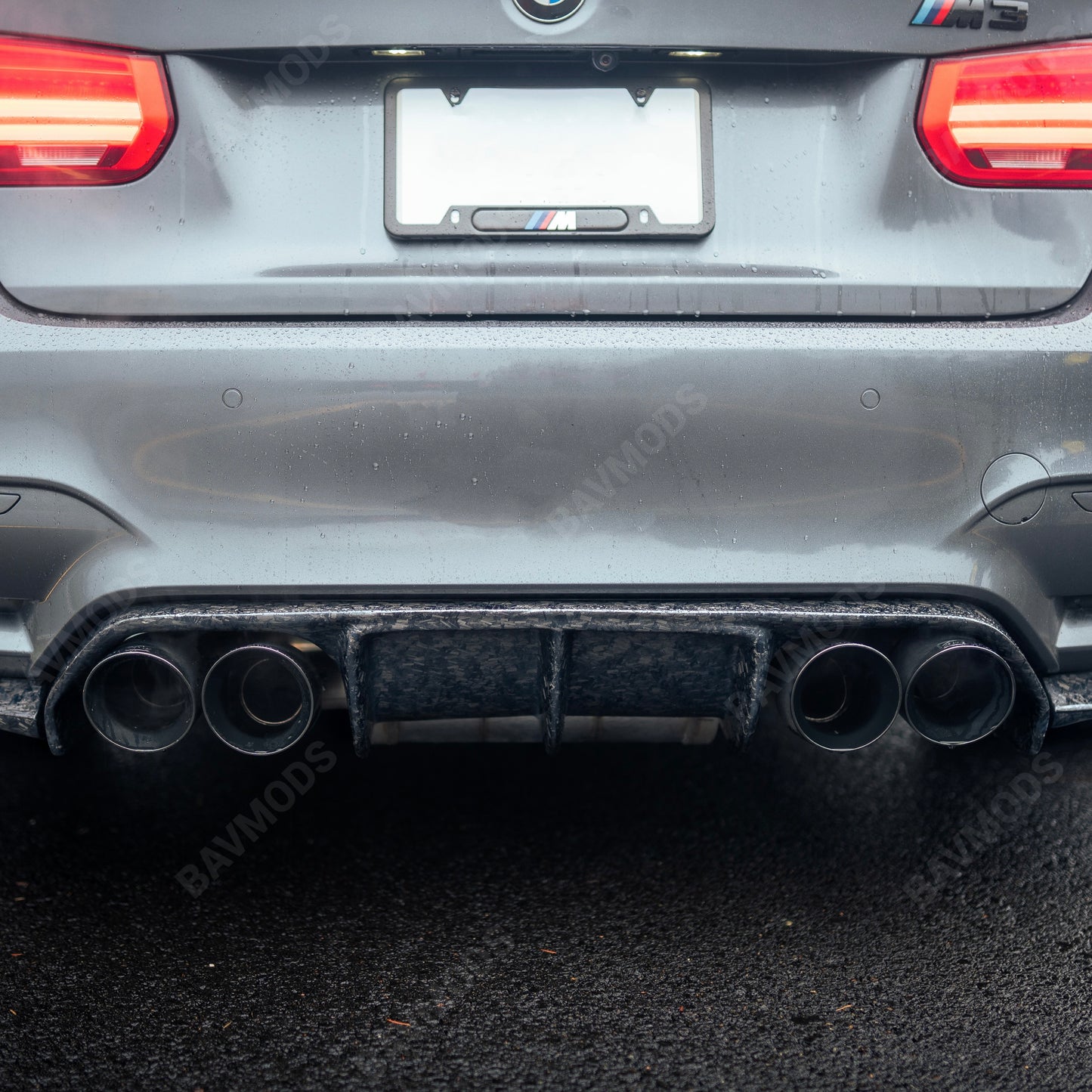 BMW F80 M3 / F82 F83 M4 ‘VORTEX’ Rear Diffuser – Real Forged Carbon Fiber