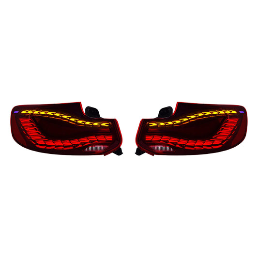 BMW 2 Series GTS Style Dragon Scale OLED Taillights (V2) | F22 F87 228i 230i M235i M2 | 2014-2021 F-Chassis