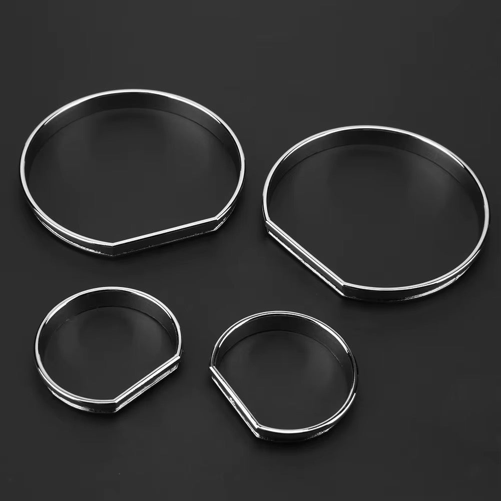 BMW 3 Series Upgraded Chrome Gauge Cluster Bezel Rings | E46 Coupe Sedan M3 1999-2006