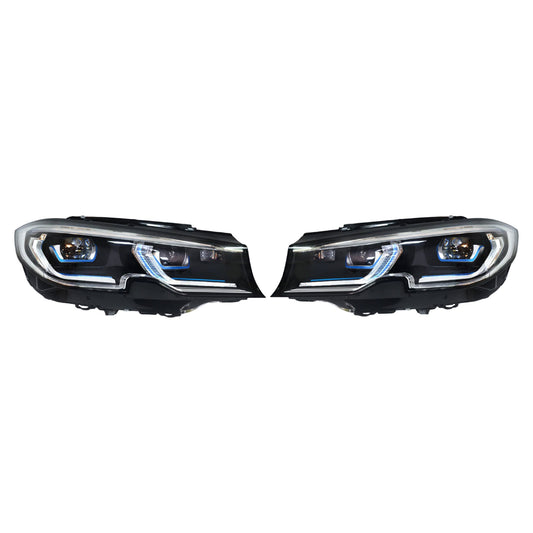 BMW 3 Series Upgraded LED Laser Headlight Assemblies (OEM+) | G20 G28 G80 320i 330i M340i M3 | 2018-2022 G-Chassis