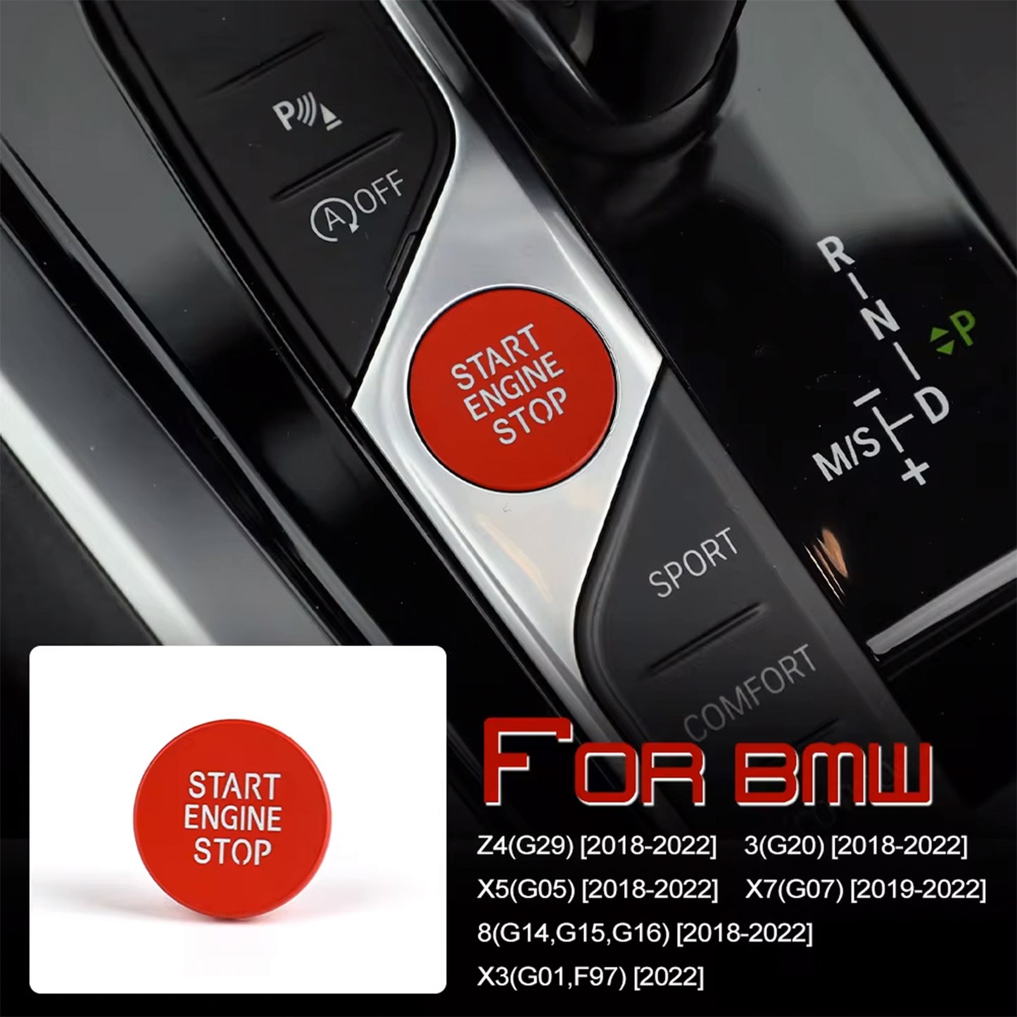 BMW 1 2 3 4 8 Series Upgraded Push Start Button | F40 F44 G20 G22 G14 G05 G06 G29 X5 X6 X7 Z4