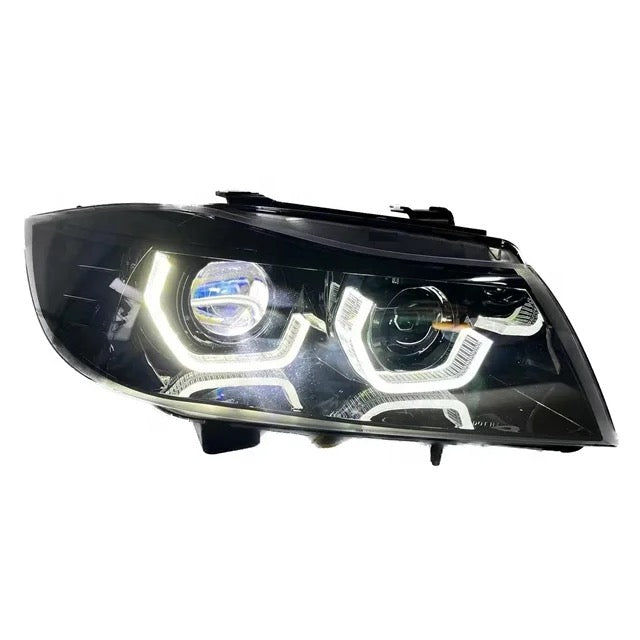 BMW E90 Hex Style 3D LED Halo Headlight Set