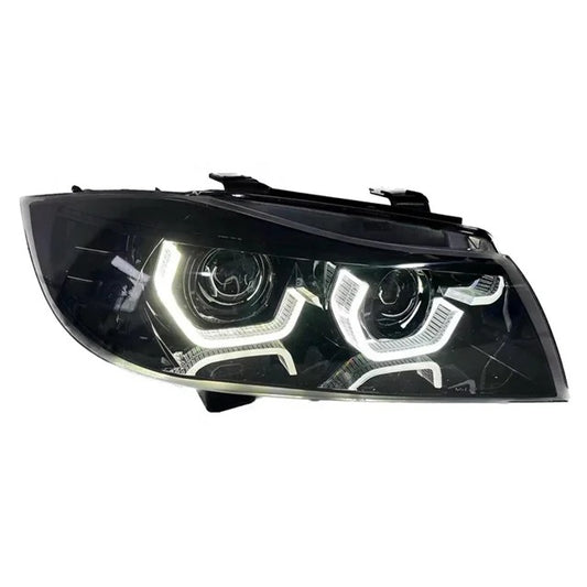 BMW E90 Hex Style 3D LED Halo Headlight Set
