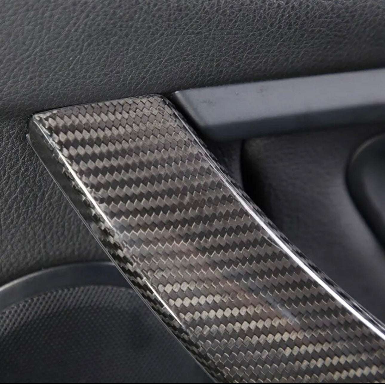 BMW 3 & 4 Series Real Carbon Fiber Interior Door Handle | F30 F32 F80 F82 M3 M4